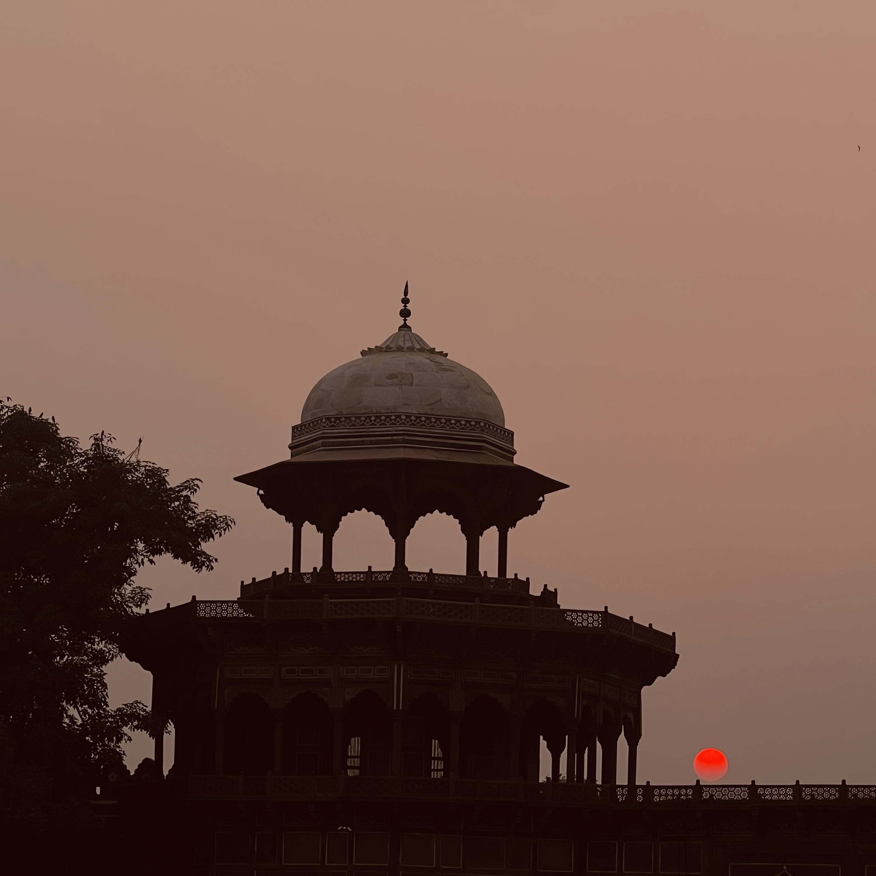 a sky photo of an old city